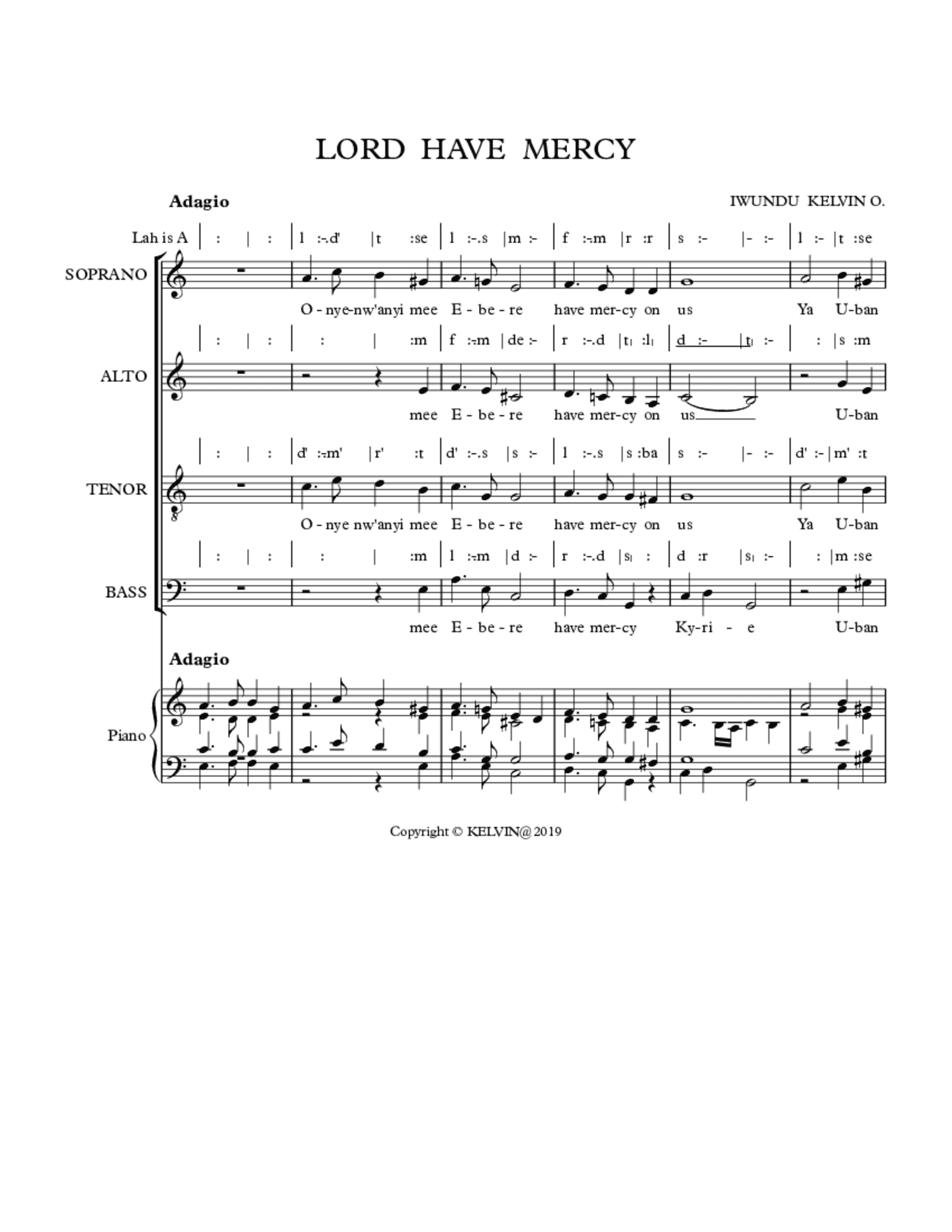 Mercy In Script Lord Have Mercy by iwundu kelvin | ChoirScript.net