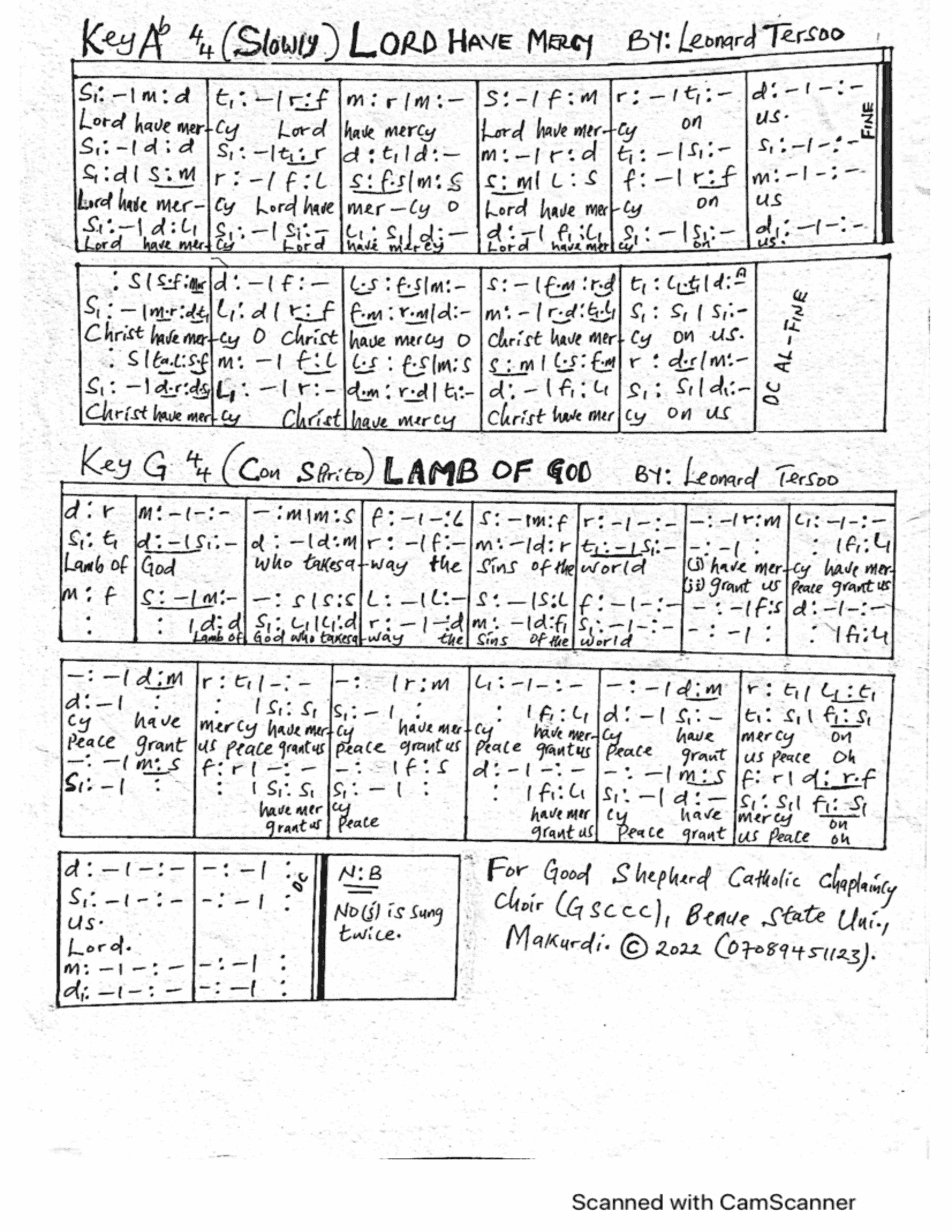 Mercy In Script Lord Have Mercy by leonard tersoo | ChoirScript.net